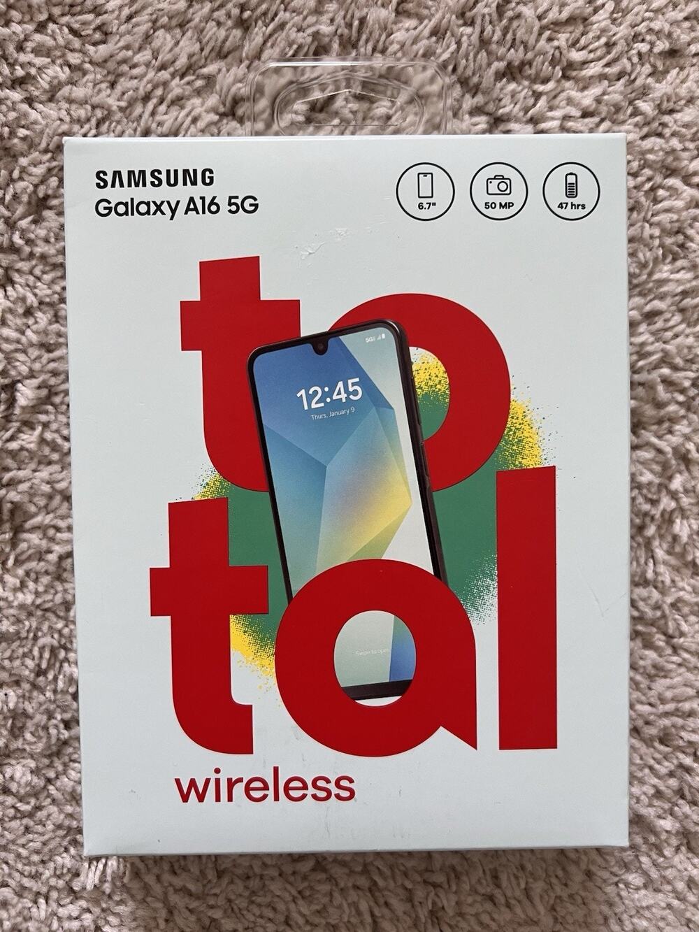 Samsung Galaxy A16 5G 128 GB – Total Wireless (Verizon) Prepaid Blue Black NEW